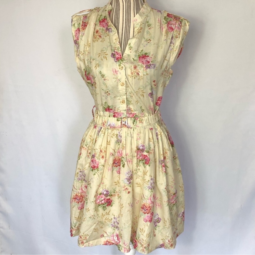 Moon Collection vintage inspired floral print dress size medium
